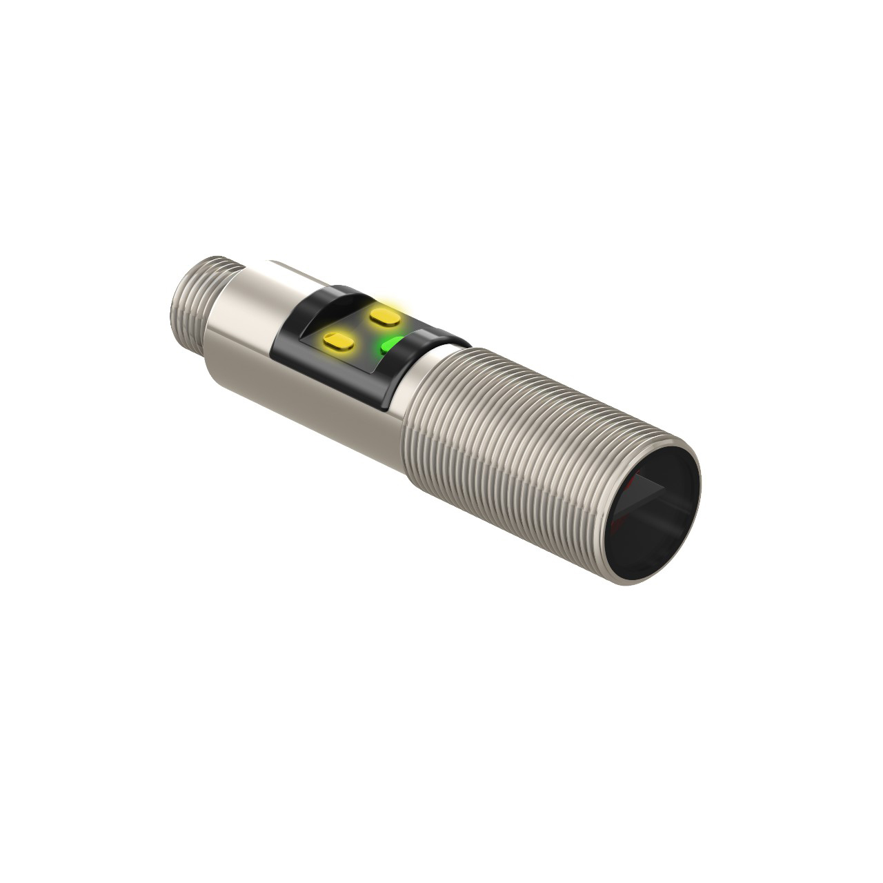 Banner Engineering Photoelectric Sensor; Opposed - Receiver; 18mm Barrel; 25m Range; 10-30VDC; PNP; LO/DO Configurable; M12 QD
